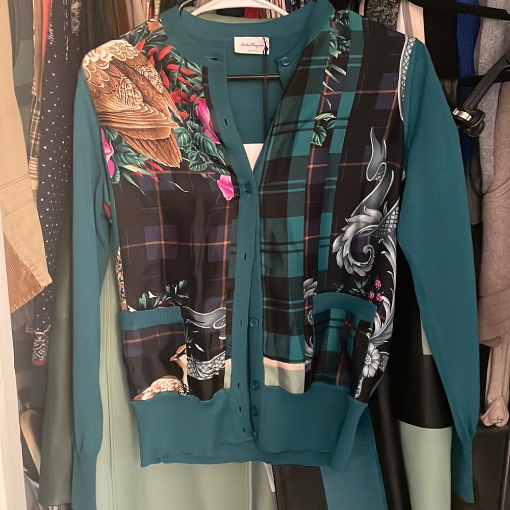 Ferragamo cardigan, brand new